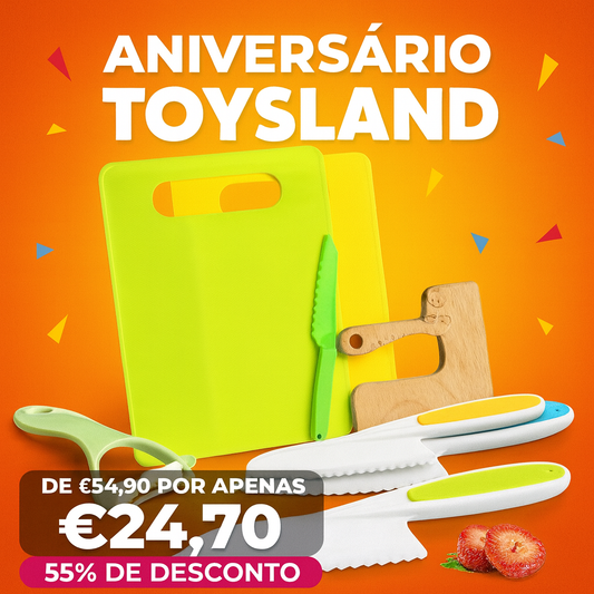 Kit Culinário Montessori ToysLand + OFERTA E-Book: Pequenos Chefs: 20 Receitas Culinárias para Crianças