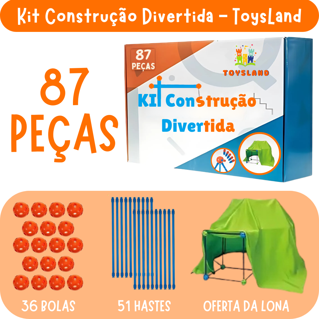 Kit Construção Divertida ToysLand  + Oferta Lona (PROMOÇÃO EXCLUSIVA)