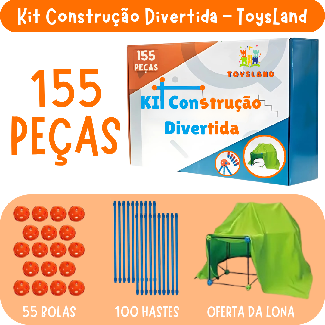 Kit Construção Divertida ToysLand  + Oferta Lona (PROMOÇÃO EXCLUSIVA)