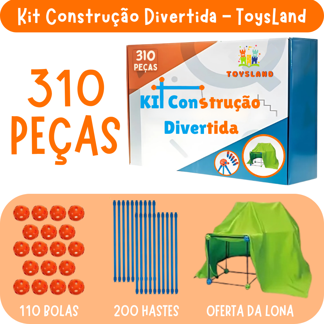 Kit Construção Divertida ToysLand  + Oferta Lona (PROMOÇÃO EXCLUSIVA)