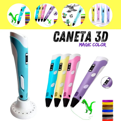 Caneta 3D Magic Color - ToysLand