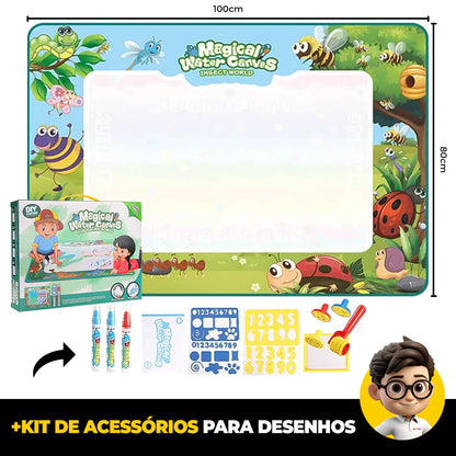 Tapete de Desenho Mágico Reutilizável + Kit de Acessórios para Desenhos de OFERTA