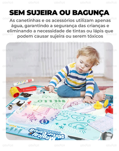 Tapete de Desenho Mágico Reutilizável + Kit de Acessórios para Desenhos de OFERTA