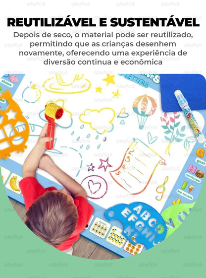 Tapete de Desenho Mágico Reutilizável + Kit de Acessórios para Desenhos de OFERTA