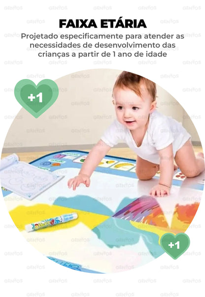 Tapete de Desenho Mágico Reutilizável + Kit de Acessórios para Desenhos de OFERTA