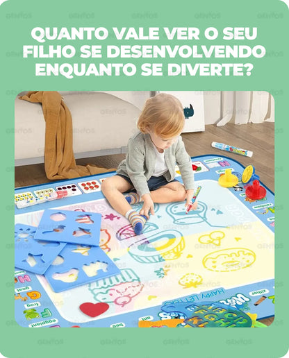 Tapete de Desenho Mágico Reutilizável + Kit de Acessórios para Desenhos de OFERTA