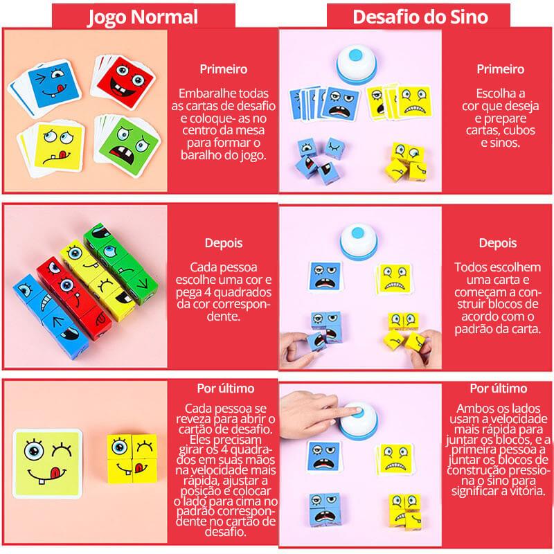 Expressões Divertidas - Jogo Cara e Careta - ToysLand ® +OFERTA Combo de Atividades Pedagógicas